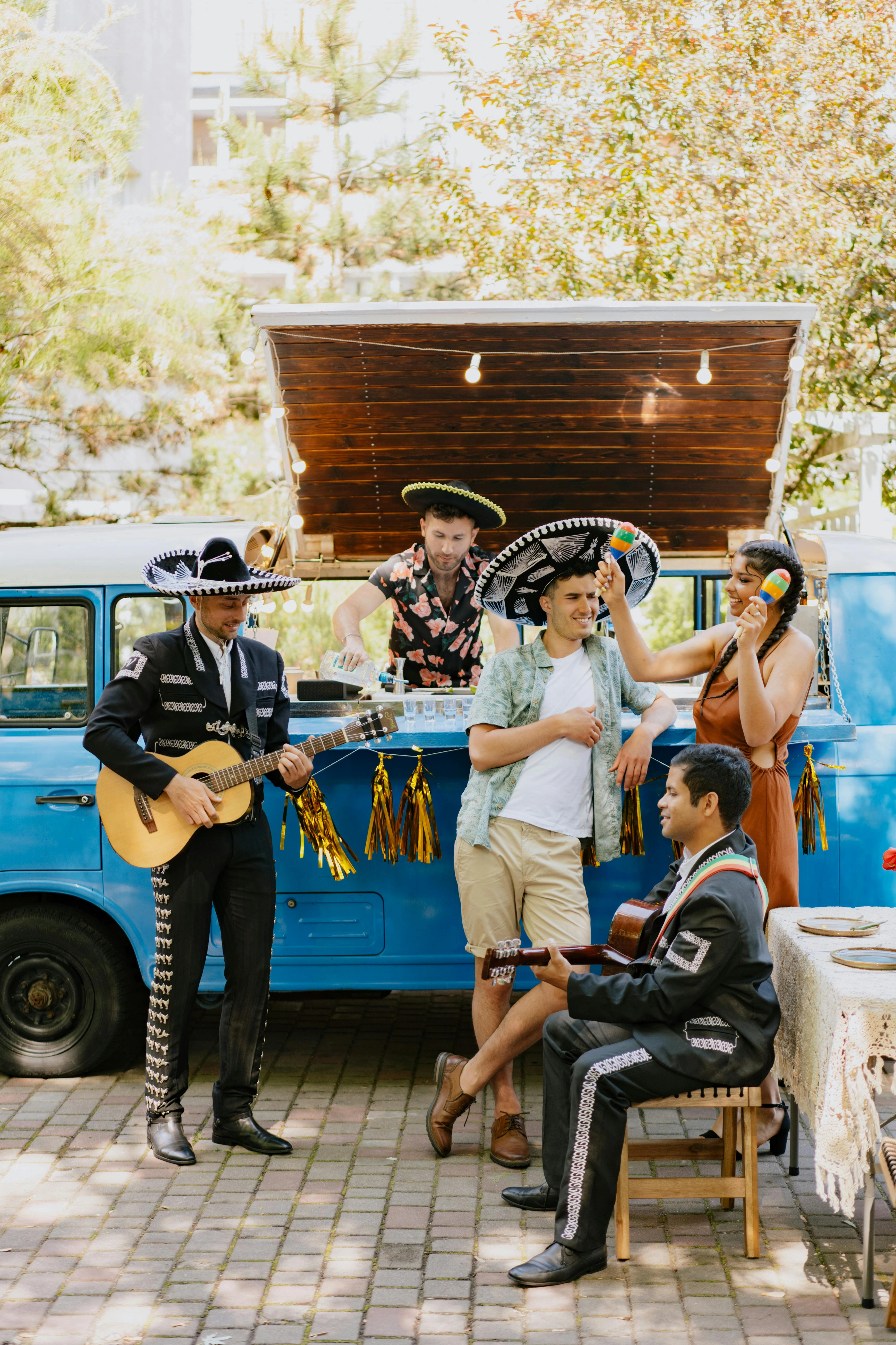 Mariachi musicians performing at Mexican cultural festival